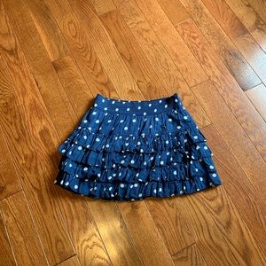 Abercrombie & Fitch polka dot ruffled mini skirt